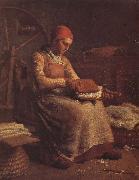 Jean Francois Millet Peasant hackle wool oil painting on canvas